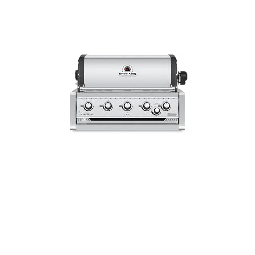Broil King 958077 Imperial S 570 5-Burner Built-In Natural Gas Grill Head with Rear Rotisserie Burner