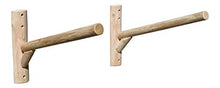 Log Kayak Rack 1-Place Wall Kayak/Canoe Rack Canyon Brown