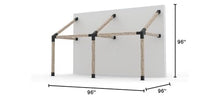 TOJAGRID Grid 30 Double Wall Mount Pergola Kit for 6x6 Wood Posts