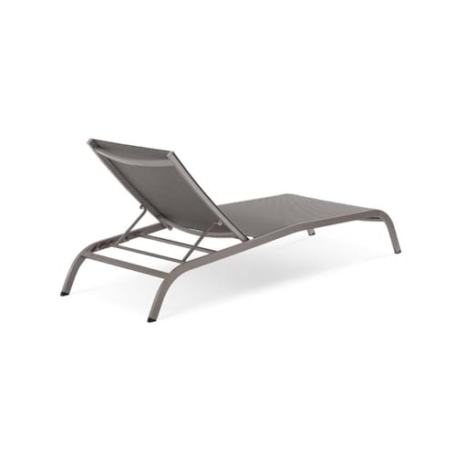Pemberly Row 3 Piece Mesh Patio Lounge Chair Set Gray