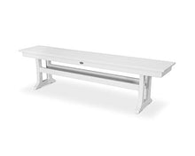 POLYWOOD® Farmhouse Trestle 65" Bench in White