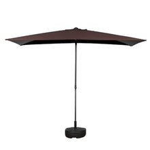 Retractable Awning,Outdoor Awnings for Patio with Adjusting Button,Freestanding Patio Sun Shade Shelter with Support Pole Stand,Patio Awning Sun Shade Shelter for Deck, Garden,Porch (Color : Dark bro
