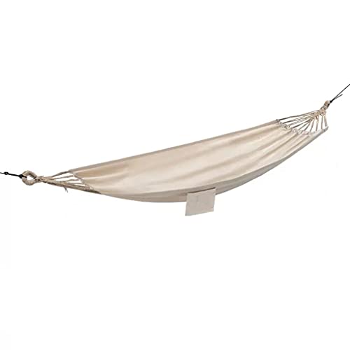 ZerHoc Portable Hammock,Canvas Hammock,Hammocks Hammock Canvas Cotton Hammock Camping Hammock for Outdoor Patio Garden Backyard, 3*1m, White