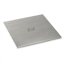 American Fire Products | Square Burner Pan Cover | Stainless Steel Lid for 30" x 30" Outdoor Fire Pit or Table | for Natural Gas or Propane Fires | 33" x 33" x 1.5"