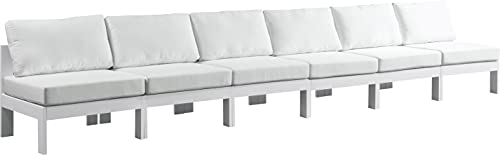Meridian Furniture 375White-S180B Nizuc Collection Modern | Contemporary Outdoor Patio Modular Sofa