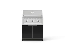 NewAge Products Classic Series 2PC Aluminum Black · Tempered Glass Door Modular Outdoor Kitchen Set with 33" Performance Grill NG - 24"D x 33"W x 48.5"H