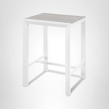 Meridian Furniture 379-T Nizuc Collection Modern | Contemporary Outdoor Patio Bar Table with Durable Aluminum Frame