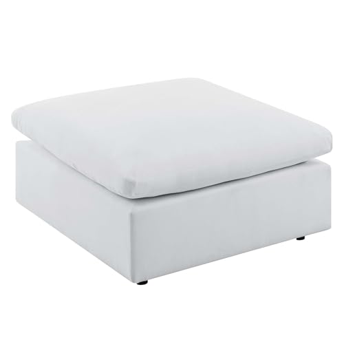 Ergode Commix Outdoor Patio Ottoman - Stylish and Durable Ottoman for Your Patio Seating - 37.01 x 37.01 x 20.51 - Lightweight Design - Perfect for Patio, Lawn & Garden Furniture