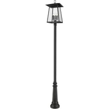 Z-Lite 5015PHXXLR-511P Rainer 6 Light 126" Tall Post Light - Black