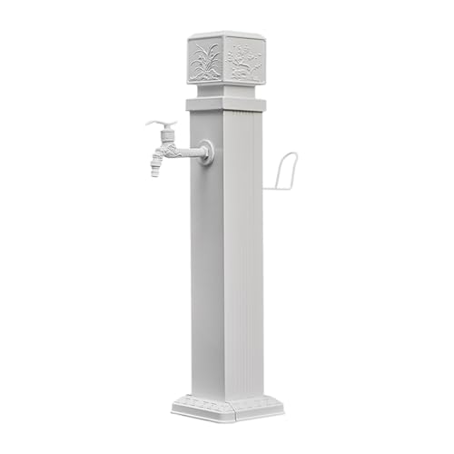 XYIANG Freestanding Garden Water Column with Faucet, Durable Anti-Frost Crack Design for Outdoor Irrigation and Washing in Garden Farm Pasture Backyard (114Cm/44.9In)