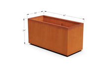 PLANTERCRAFT Corten Steel Planter Rectangle Outdoor Metal Garden Box Heavy Duty | Made in USA | Fully Assembled