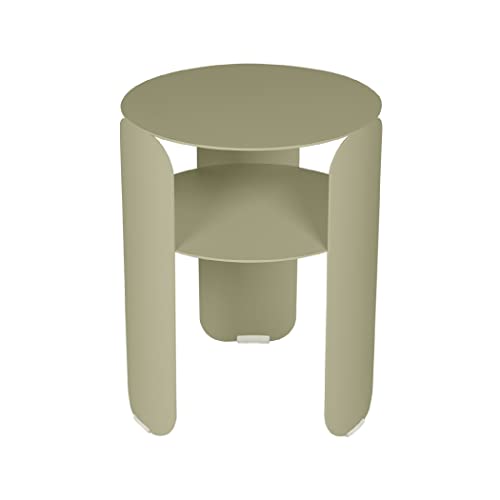 Fermob Bebop Side Table with Shelf 14" - Willow Green