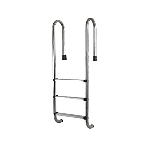 Swimming Pool Escalator, Stainless Steel Swimming Pool handrail Climbing Ladder, Outdoor Water Park Swimming Pool Ladder Facilities, Embedded/Silver / 50cm