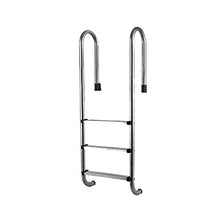 Swimming Pool Escalator, Stainless Steel Swimming Pool handrail Climbing Ladder, Outdoor Water Park Swimming Pool Ladder Facilities, Embedded/Silver / 50cm