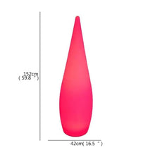 OUFULA Modern Landscape Lamp USB LED Remote Control Creative Water Droplet Lawn Light Waterproof IP65 for Hotel Garden (H150cm(1pcs))