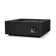 Lakeview Elysian 36-Inch Square Propane Fire Table w/NG Conversion Kit - Black - SCC9812LPBLK