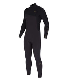 Billabong Mens 3/2mm Revolution Natural Zipperless Fullsuit Wetsuit Black Large