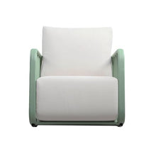 Tov Furniture Violette Outdoor Rocking Chair Mint Green and Cream