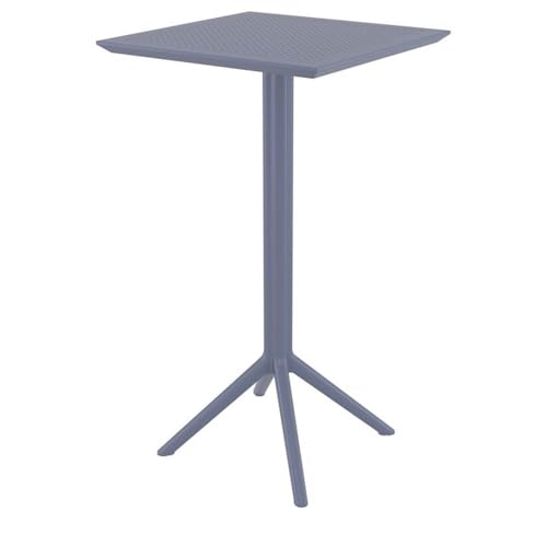 Compamia Sky 24 inch Square Folding Bar Table in Dark Gray Finish