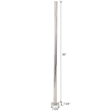 STANSS 8FT Decor Shade Sail Poles, Heavy Duty Stainless Steel Pole with Base Plate & Height-Adjustable Shade Sail Canopy Post,Suitable for Garden,Yard,Patio,Playground,8FT