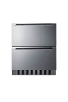 Summit 27” Two Drawer Outdoor Refrigerator, Stainless Steel - SPR275OS2DADA