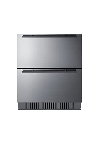 Summit 27” Two Drawer Outdoor Refrigerator, Stainless Steel - SPR275OS2DADA