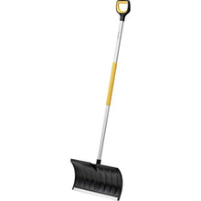 Fiskars Snow Pusher for Shallow Snow Layers, X-Series, Length: 173 cm, Aluminium/Polymer, Black/Orange/Grey, 1057179
