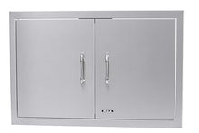 Bull Outdoor Products Premium Outdoor Kitchen Bundle – Brahma 90,000 BTU Built-In Grill Head, Double Drawer with Reveal, 38" Double Doors, Single Side Burner, 304 Stainless Steel – LP