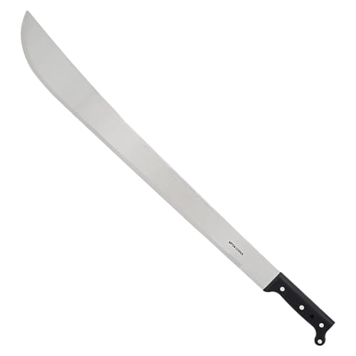 Zenport MP24-12PK Machete Carbon Steel Blade PVC Handle with Sheath (Box of 12), 24"