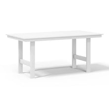 WestinTrends Ashore 7-Piece HDPE Outdoor Rectangular Patio Dining Table Set, White