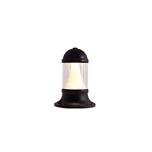 Commercial IP54 Waterproof LED Column Headlight Rainproof Garden Business Energy Saving Villa Aluminum Fence Gate Light Outdoor Decoration Illumination Simple Street Lamp (Color : 35cm)