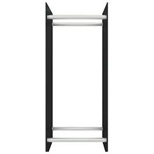 WXPWAMZ Firewood Rack Black 40X35X100 Cm Tempered Glass,Item Colour-Black