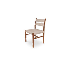 NADAAL STUDIOS Brennor Outdoor Dining Chair, Teak Wood, Natural, Set of 2