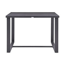 Armen Living Menorca Outdoor Patio 5-Piece Aluminum Bar Set Grey