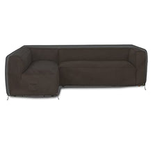 Patio Sectional Sofa Cover 18 Oz - 100% Waterproof & Weather Resistant PVC Coated 83" x 104" x 31" x 32" L Shape Sofa Cover for Indoor/Outdoor (Left Side Sofa, Black)