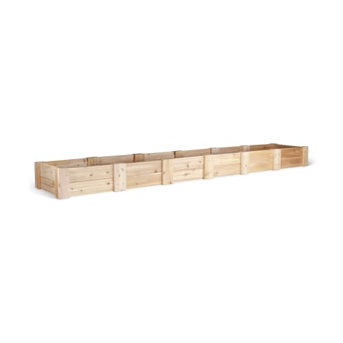 Infinite Cedar Premium Cedar Raised Garden Bed (2' x 12' x 11" H)