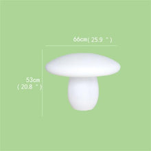 OUFULA New Mushroom Lawn Lamps White RGB Night Light Rechargeable Waterproof IP65 for Garden Decoration (Style A (D66cm))