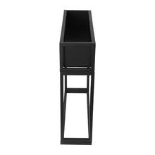 Yellulu Metal Elevated Planter Box, 28" H Raised Garden Bed with Legs, Tall Rectangle Planter with Drainage System, Outdoor Indoor Elevated Garden Box for Vegetable Flower Herb Fruit (4, Black-28 H)