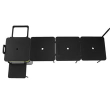 Outdoor Grill Cart Table with Wheels Portable Folding Camp Cook Station with Light Poles for Picnic Party Beach BBQ Cooking Indoor