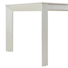 Armen Living Breeze 86 in. Powder Coated Metal Rectangle Outdoor Dining Table with Sintered Stone Table Top