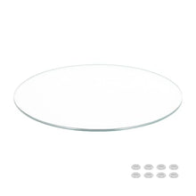 36 Inch Round Ultra Clear Glass Table Top Pencil Polished Edge 1/2 Inch Low Iron Tempered Glass Premium Furniture Protection Replacement for Dining End Patio Kitchen Tables