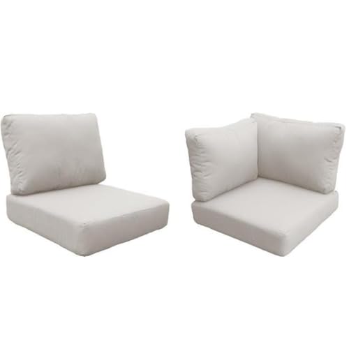 TK Classics High Back Cushion Set for Barbados-10A Beige