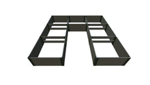 Frame It All Weathered Wood Walk-in Jumbo U-Shape Raised Garden Bed 12' x 12' x 22