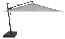 Treasure Garden AKZ PLUS Cantilever Umbrella 10'x13' Rectangular Sunbrella Cast Silver Canopy and Black Frame with Rolling Base