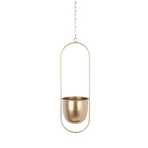 A1DFDFGOQSFG Iron Hanging Flower Pot Decorative Swinging Flower Basket Wall Hanging Flower Pot Decorative Hanging Basket Wall Mount for Home (Size : C) ()