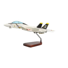 High Flying Models Grumman F-14A Tomcat VF-84 Jolly Rogers Mahogany Sculpture Multi