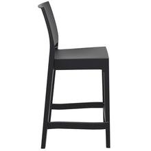 Compamia Siesta Maya Resin 25.6" Counter Stool in Black (Set of 2)