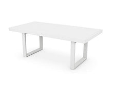 POLYWOOD® Edge Dining Table, White