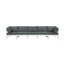 Outdoor Escape Gray Fabric Outdoor Patio Modular Sectional, Weather-Resistant Cushions, Removable Cushions, Durable Frame, Versatile Outdoor Furniture