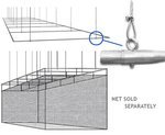 Cimarron Sports Steel Suspended Batting Cage Frames Multicolor 70"x14